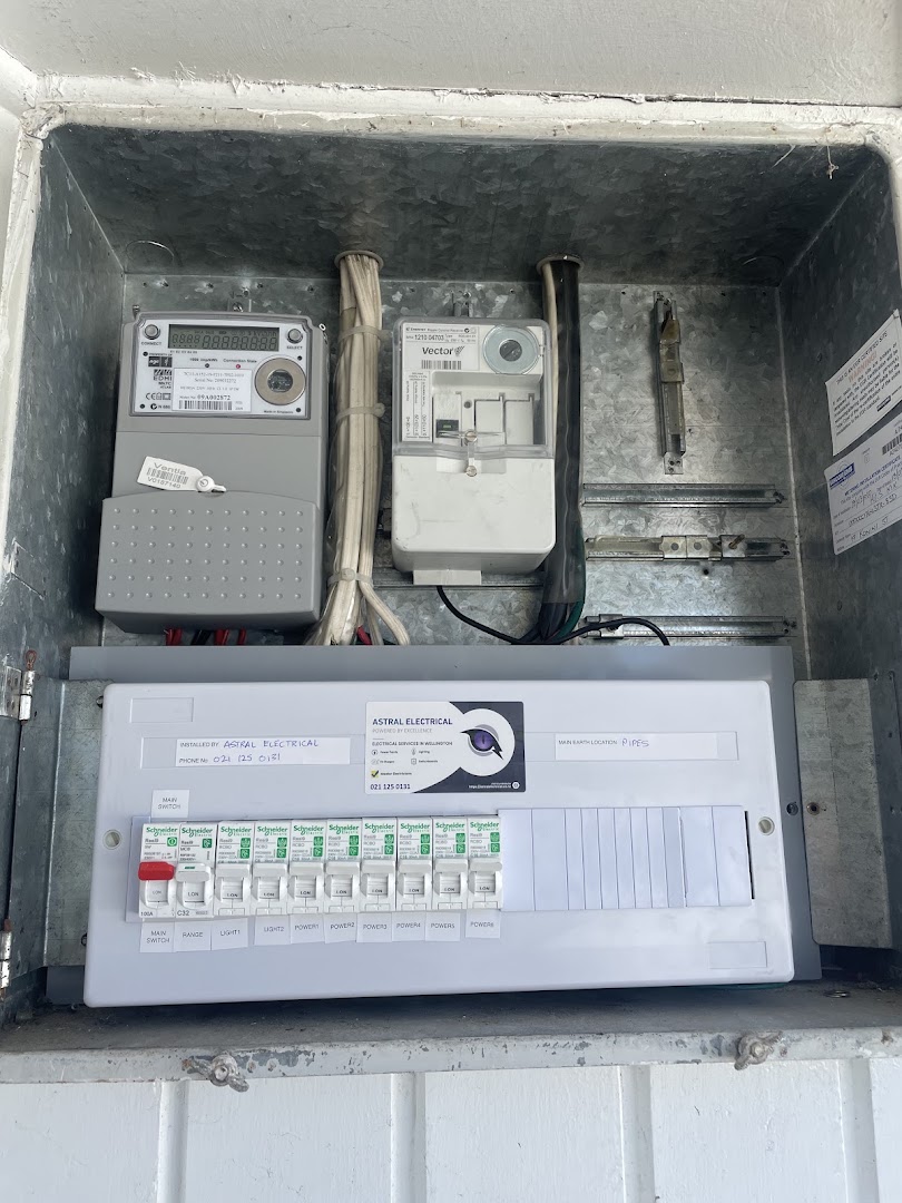 Astral Electrical branded switchboard installation